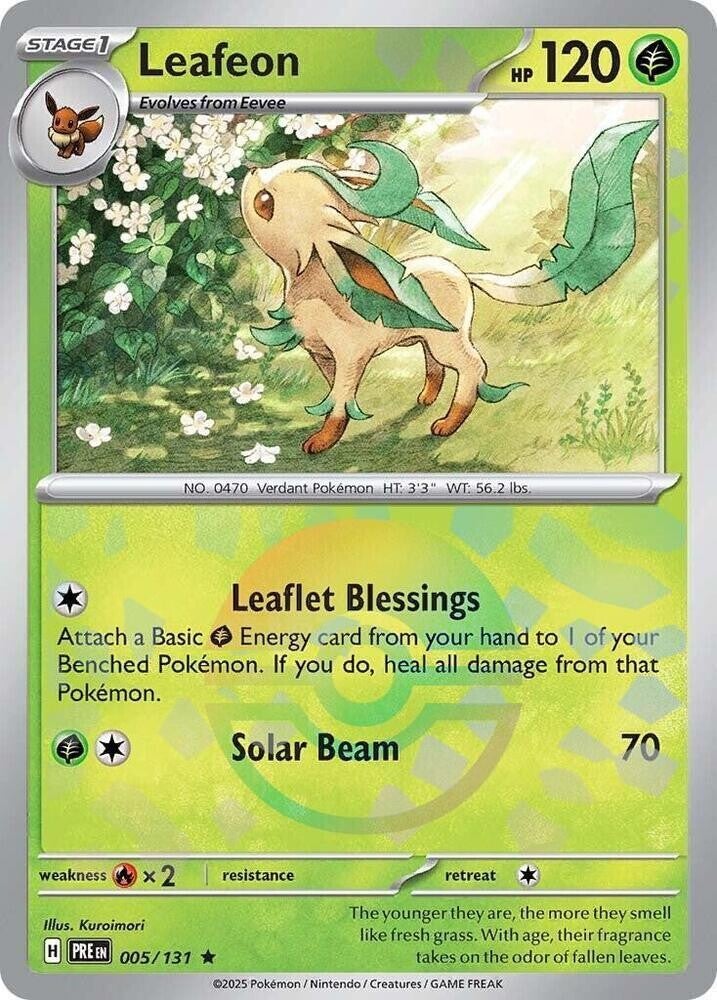 Leafeon 005/131 Pokeball Prismatic Evolutions