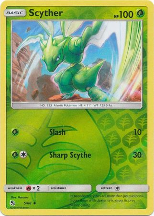 Scyther 05/68 Reverse Holo Hidden Fates