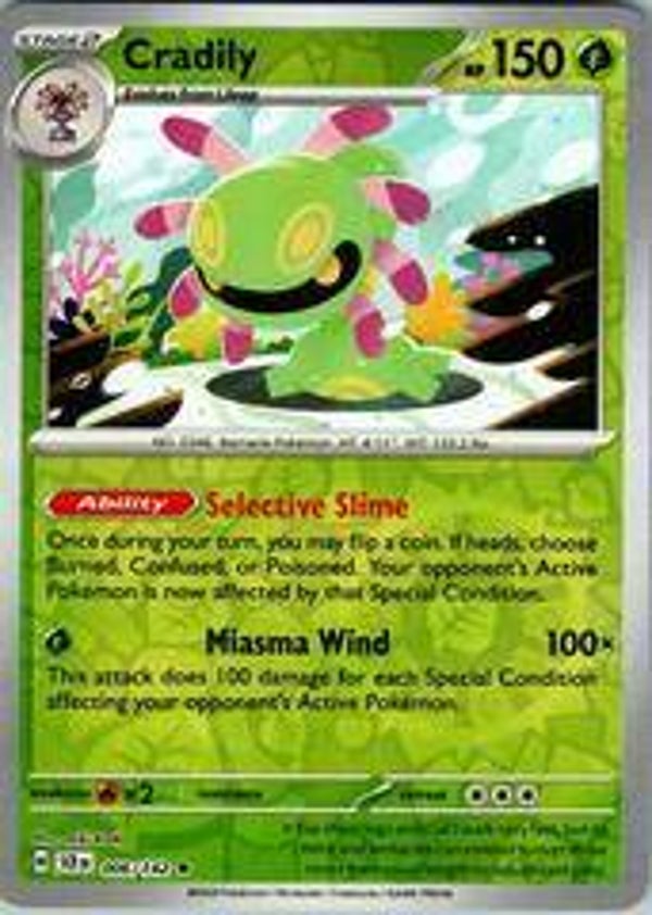 Cradily 006/142 reverse holo Stellar Crown