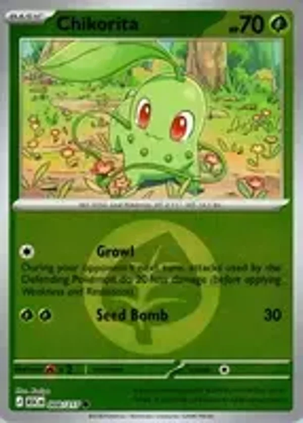 Chikorita 008/217 Reverse Holo energy Ascended Heroes