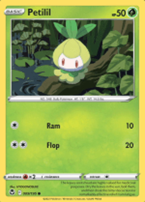 Petilil 009/195 Reverse Holo Silver Tempest