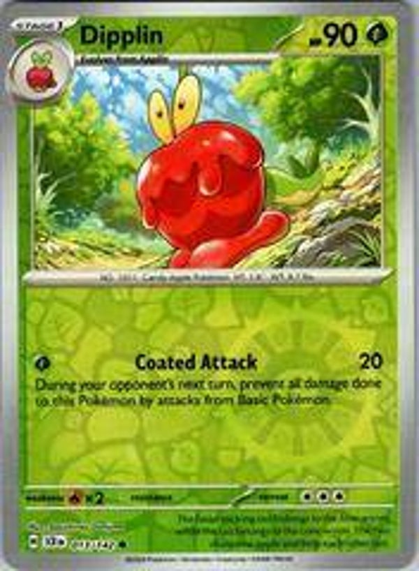 Dipplin 013/142 reverse holo Stellar Crown