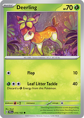 Deerling 016/162 reverse holo Temporal forces