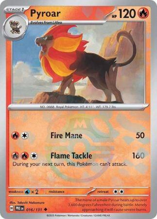 Pyroar 016/131 Masterball Prismatic Evolutions