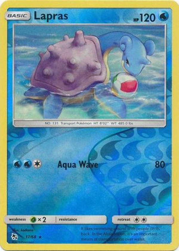 Lapras 17/68 Reverse Holo Hidden Fates