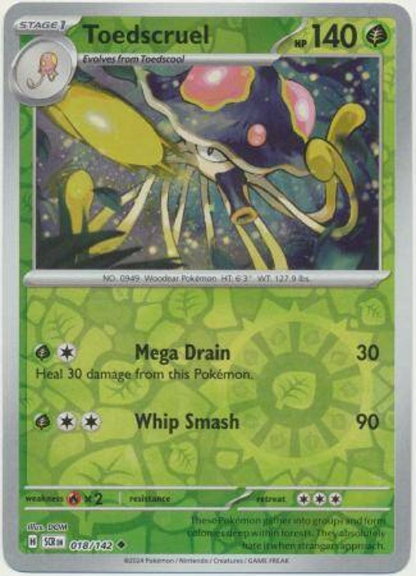 Toedscruel 018/142 reverse holo Stellar Crown