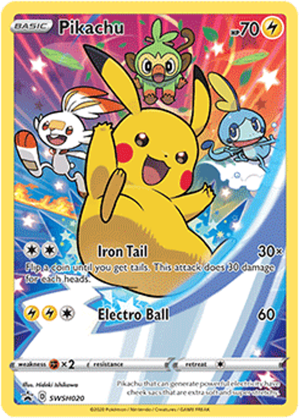 Pikachu swsh-020 Sword&Shield Promos
