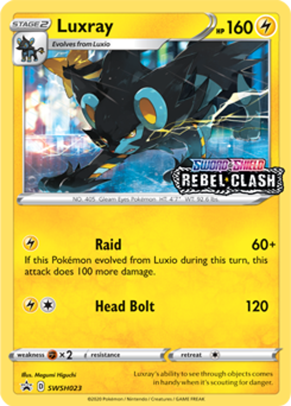 Luxray swsh-023 Sword&Shield Promos
