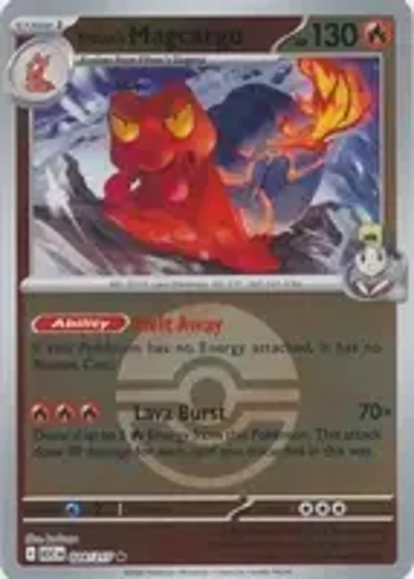 Ethan's Magcargo 024/217 Reverse Holo Poke Ball Ascended Heroes
