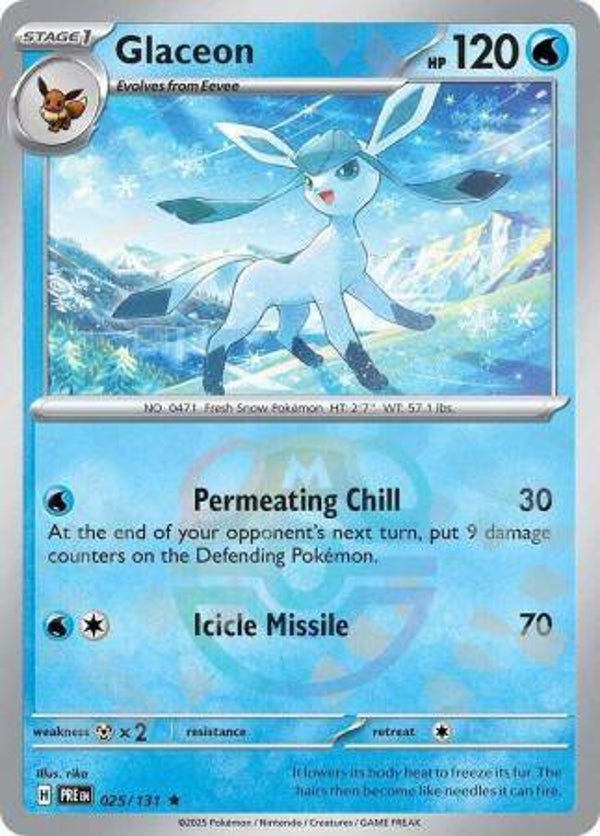 Glaceon 025/131 Masterball Prismatic Evolutions