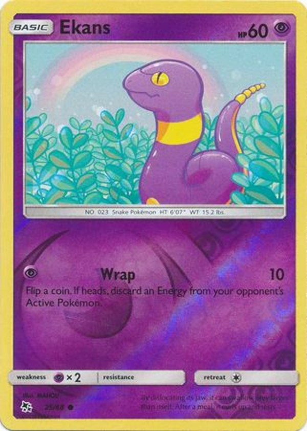 Ekans 25/68 Reverse Holo Hidden Fates