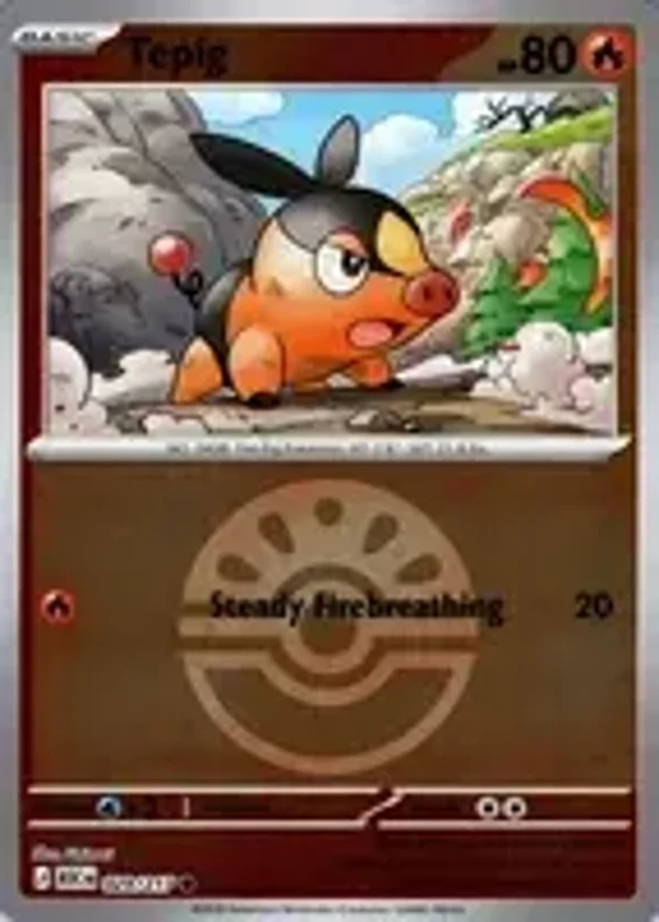 Tepig 029/217 Reverse Holo Friend Ball Ascended Heroes