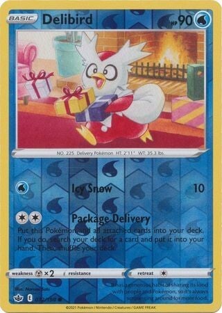 Delibird 032/198 reverse holo Chilling Reign