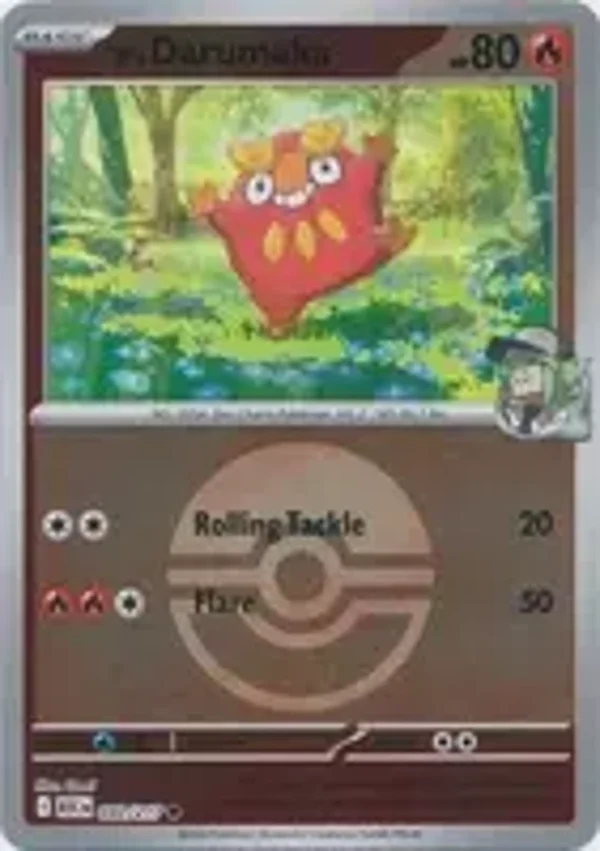 N's Darumaka 032/217 Reverse Holo Poke Ball Ascended Heroes