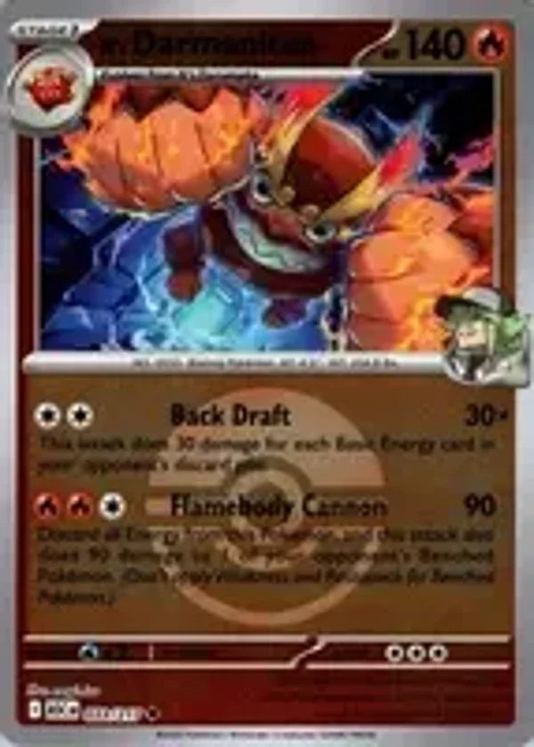 N's Darmanitan 033/217 Reverse Holo Poke Ball Ascended Heroes