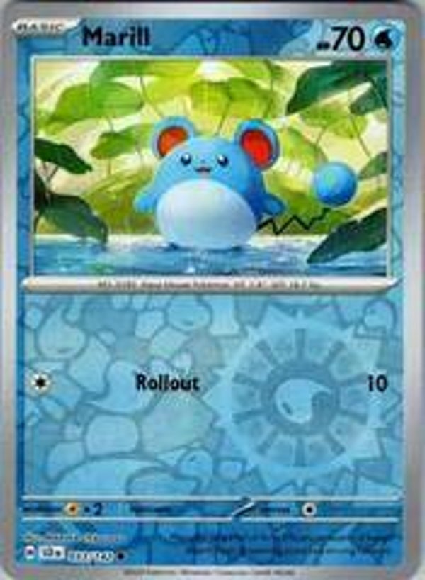 Marill 033/142 reverse holo Stellar Crown