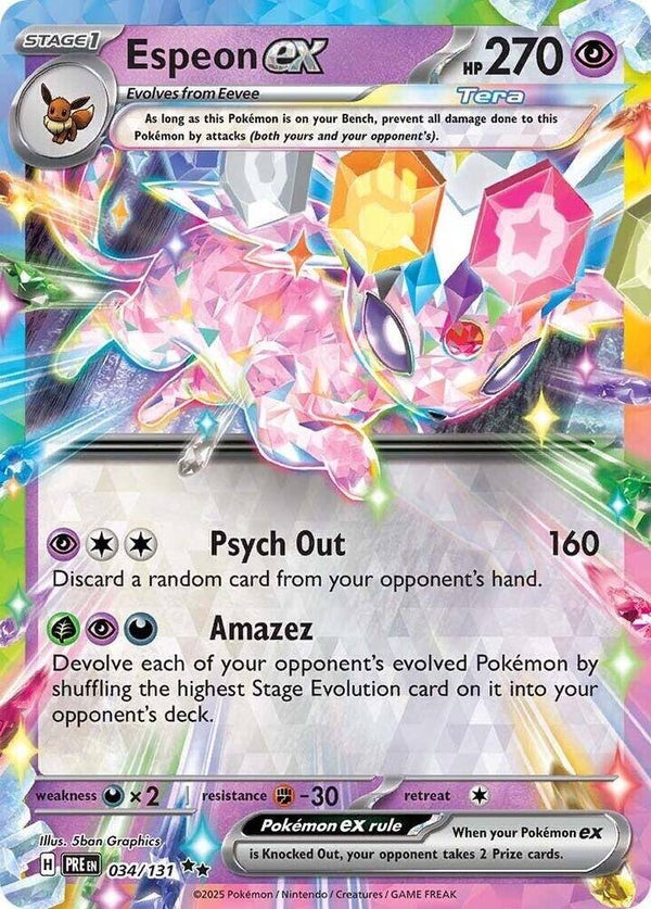 Espeon EX 034/131 Prismatic Evolutions
