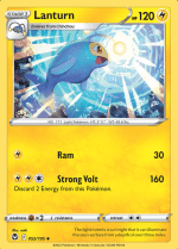 Lanturn 052/195 Reverse Holo Silver Tempest