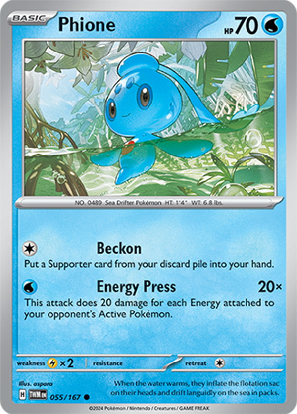 Phione 055/167 reverse holo Twilight Masquerade