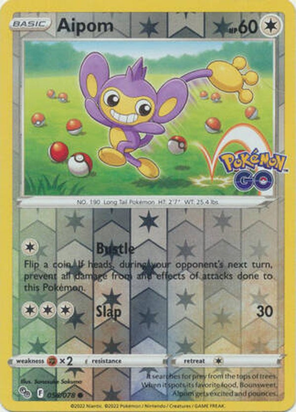 Aipom 056/078 Reverse Holo Pokémon Go