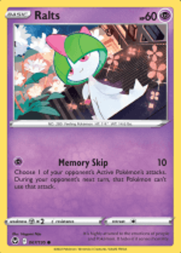 Ralts 067/195 Reverse Holo  Silver Tempest