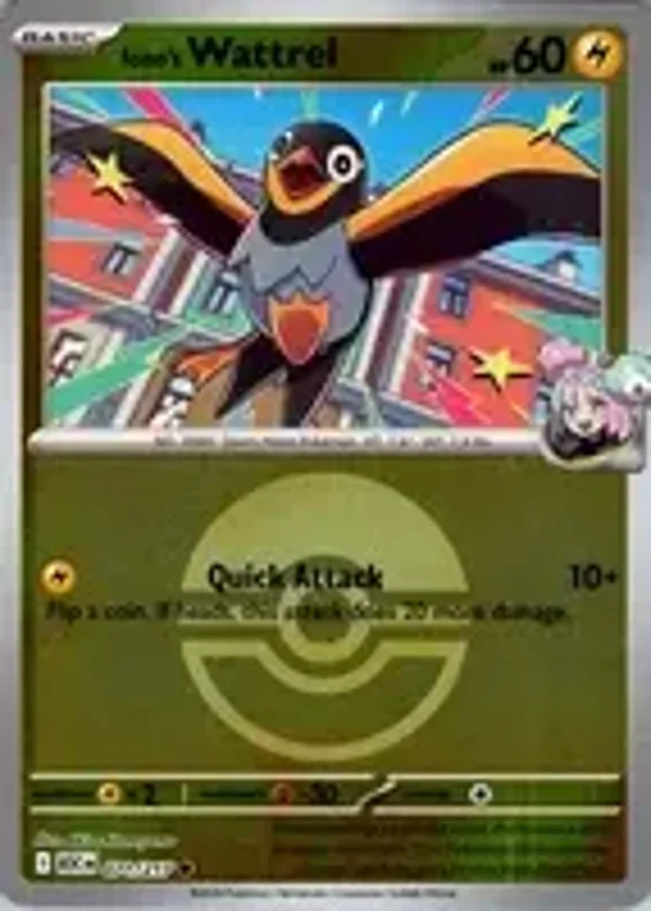 Iono's Wattrel 071/217 Reverse Holo Poke Ball Ascended Heroes