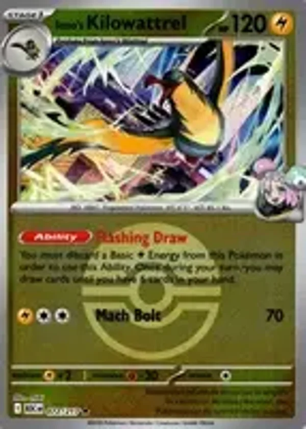Iono's Kilowattrel 072/217 Reverse Holo Poke Ball Ascended Heroes