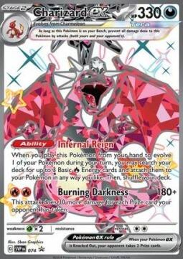 Charizard EX svp 074 Black Star Promo,s