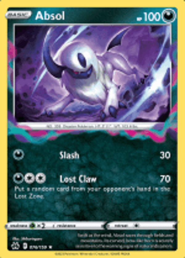 Absol 76/159 Reverse Holo Crown Zenith