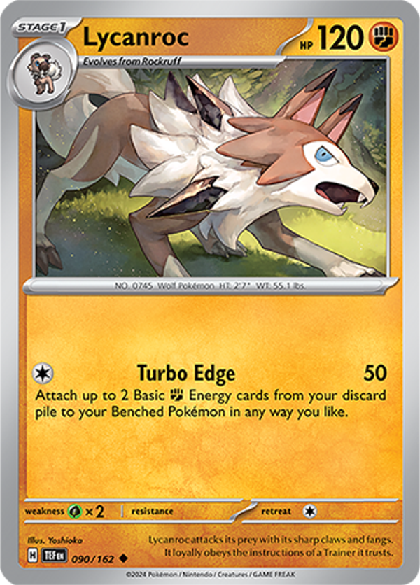 Lycanroc 090/162 reverse holo Temporal forces