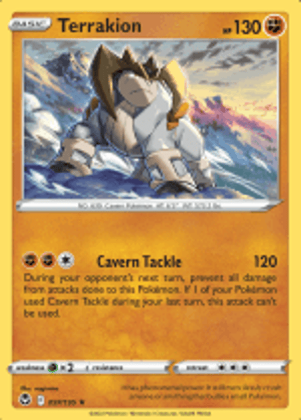 Terrakion 097/195 Reverse Holo Silver Tempest