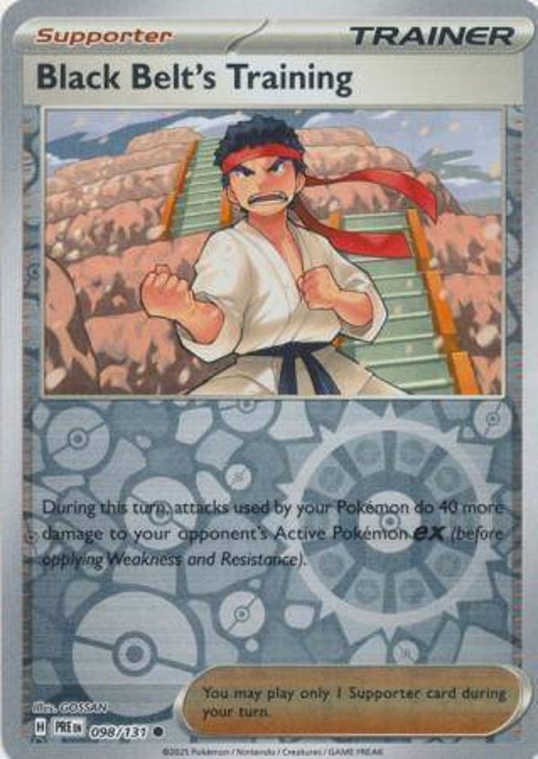 Black Belt's Training 098/131 reverse holo Prismatic Evolutions