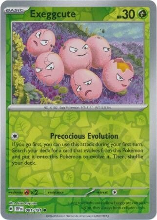 Exeggcute 001/191 reverse holo surging sparks