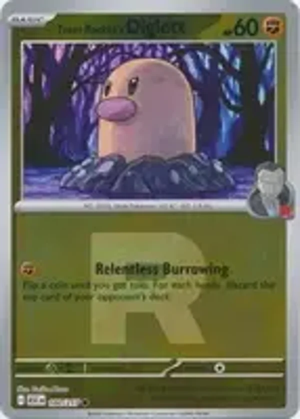 Team Rocket's Diglett 100/217 Reverse Holo Rocket Ascended Heroes