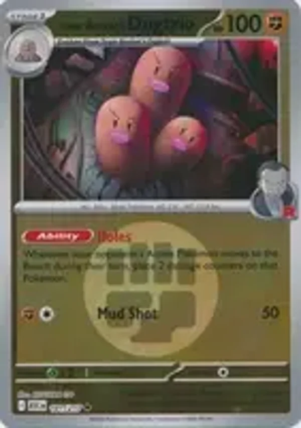 Team Rocket's Dugtrio 101/217 Reverse Holo Energy Ascended Heroes