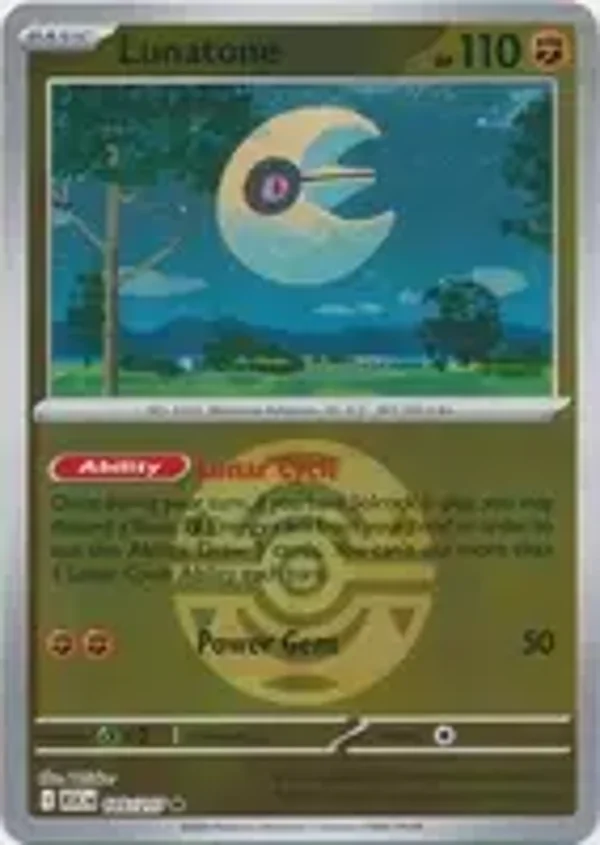 Lunatone 105/217 Reverse Holo Dusk Ball Ascended Heroes