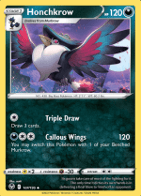 Honchkrow 107/195 Reverse Holo Silver Tempest