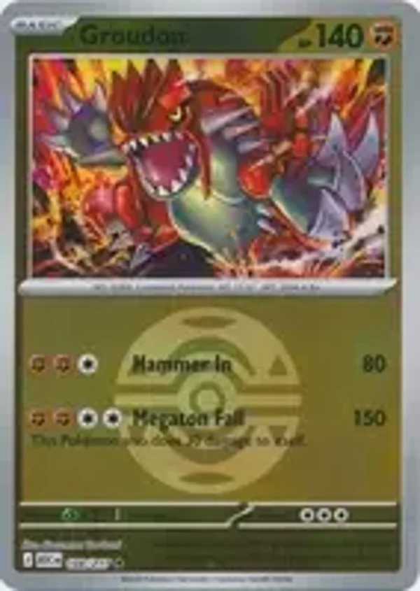 Groudon 108/217 Reverse Holo Dusk Ball Ascended Heroes