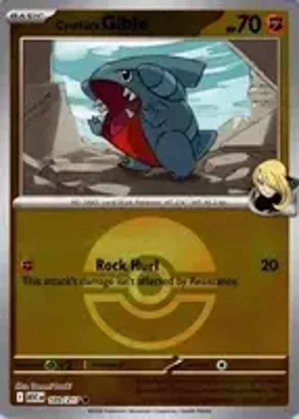 Cynthia's Gible 109/217 Reverse Holo Poke Ball Ascended Heroes