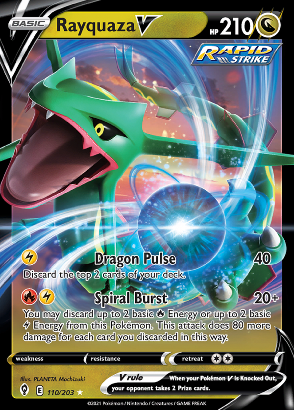 Rayquaza V 110/203 Evolving skies