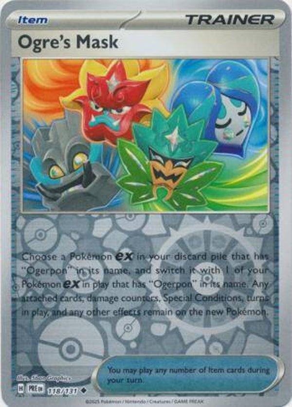 Ogre's Mask 118/131 reverse holo Prismatic Evolutions