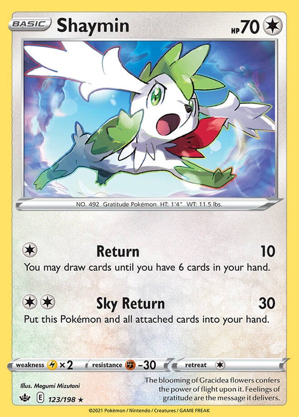 Shaymin 123/198 holo Chilling Reign