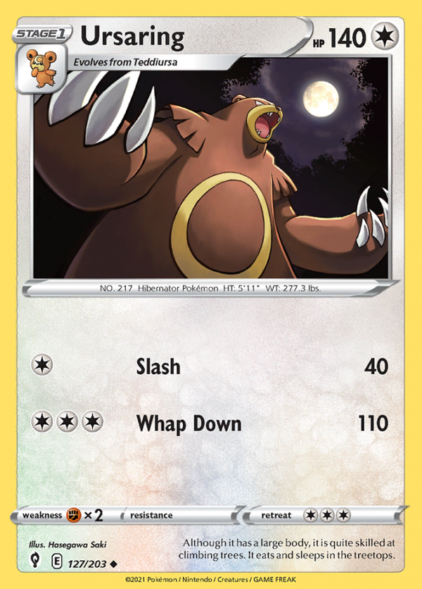 ursaring 127/203 evolving skies