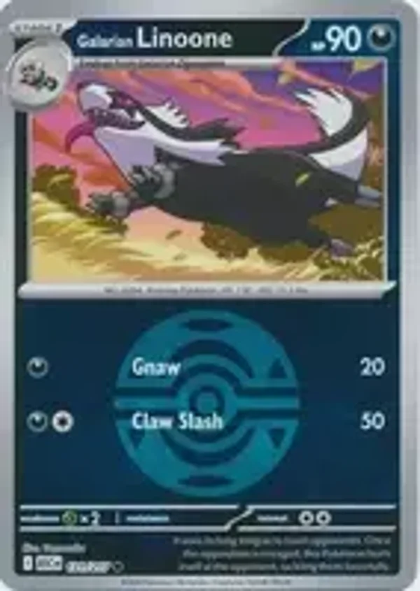 Galarian Linoone 131/217 Reverse Holo Dusk Ball Ascended Heroes