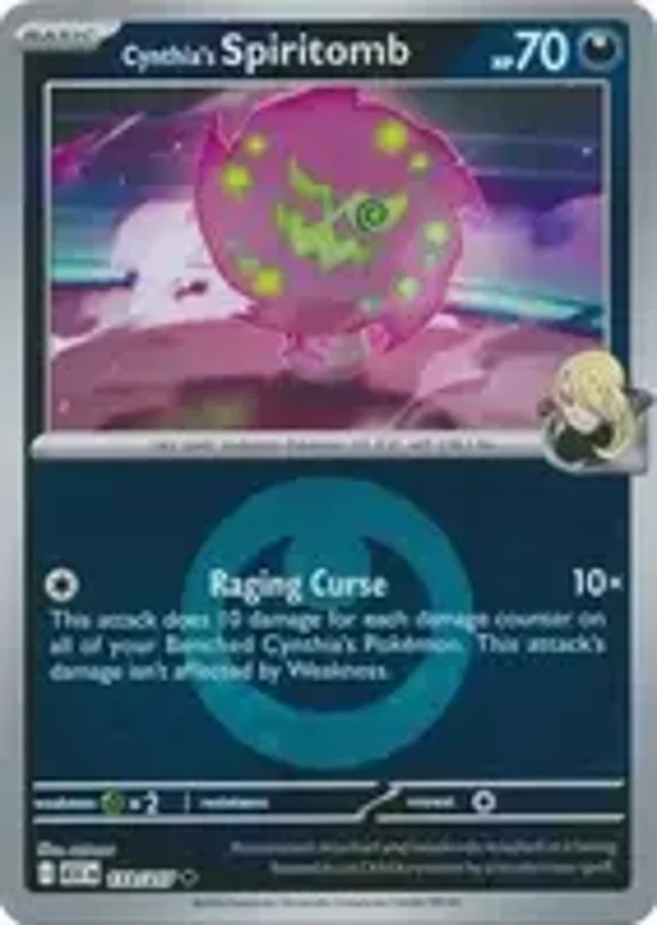 Cynthia's Spiritomb 133/217 Reverse Holo Energy Ascended Heroes