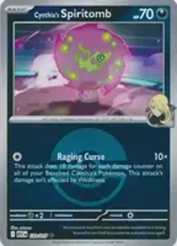 Cynthia's Spiritomb 133/217 Reverse Holo Poke Ball Ascended Heroes