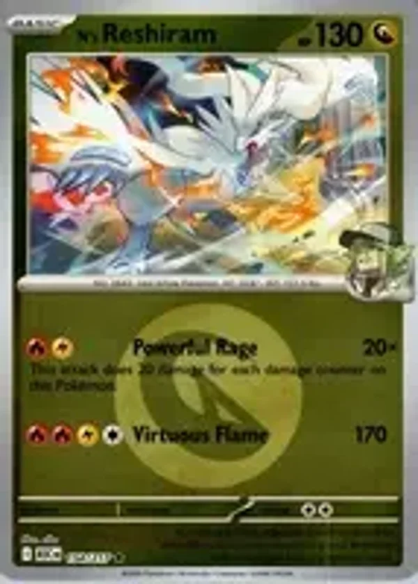 N's Reshiram 154/217 Reverse Holo Energy Ascended Heroes