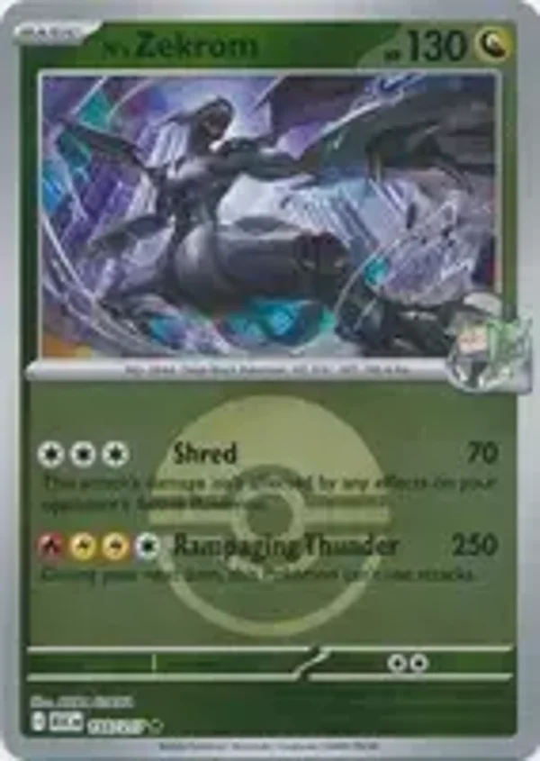 N's Zekrom 155/217 Reverse Holo Poke Ball Ascended Heroes