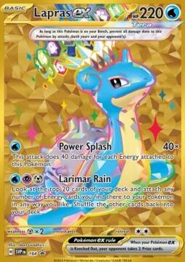 Lapras EX svp 164 Black Star Promo,s