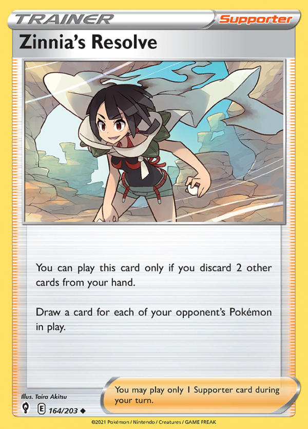 zinnia's resolve 164/203 evolving skies